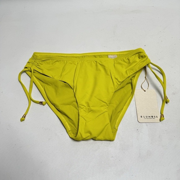 NEW BLUMOSS CARENA HALTER HIPSTER BOTTOM ONLY - LIME YELLOW XS - Picture 4 of 13